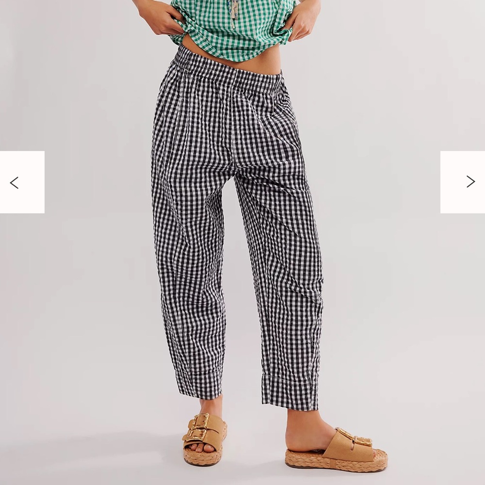 Free People Gingham Pants